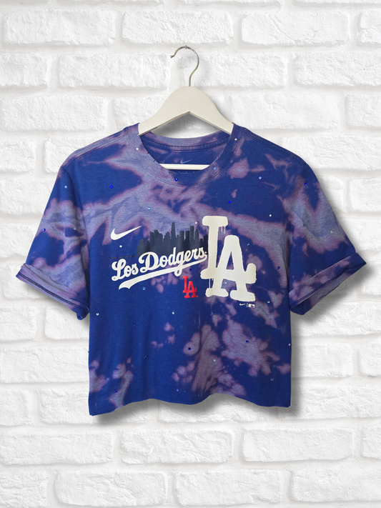 Los Angeles Dodgers Crop Top  - Large