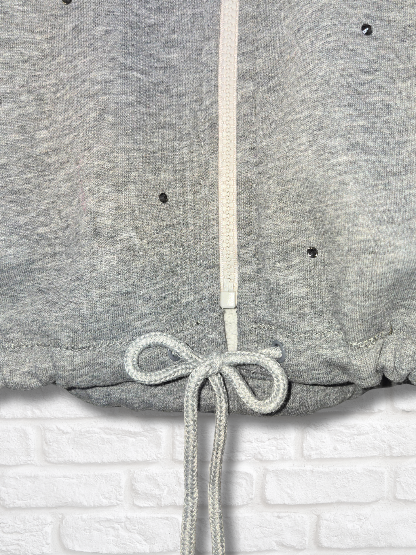 Yankees HK Crop Zip-Up Sweatshirt- Medium