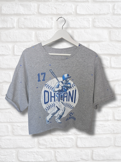 Los Angeles Dodgers Crop Top  - Large
