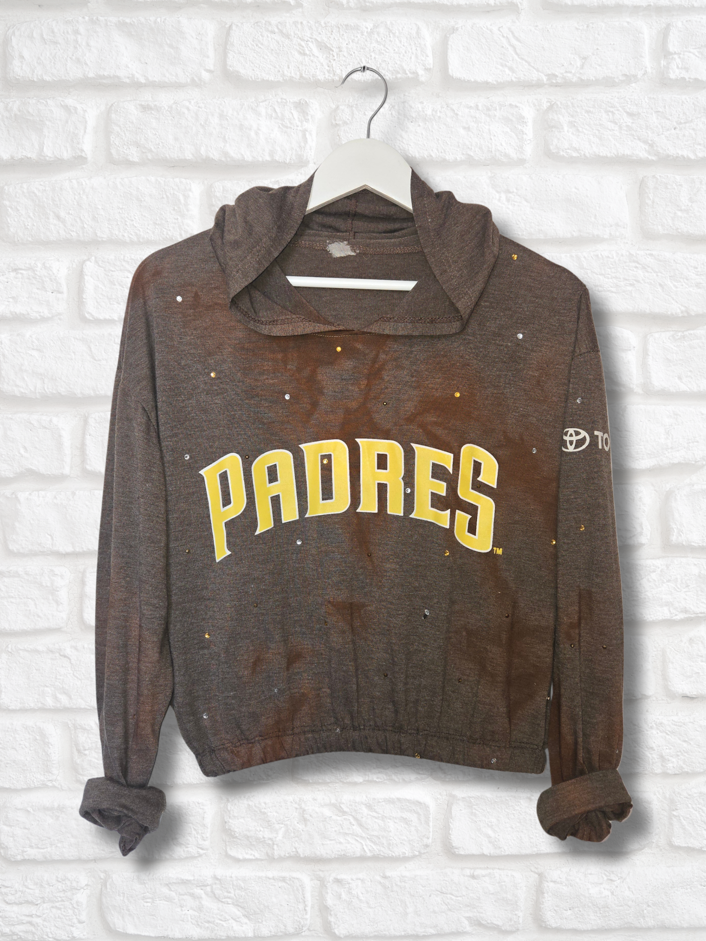 San Diego Padres Crop Pullover- Large