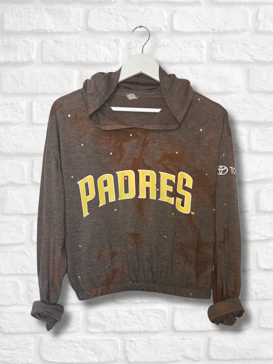 San Diego Padres Crop Pullover- Large