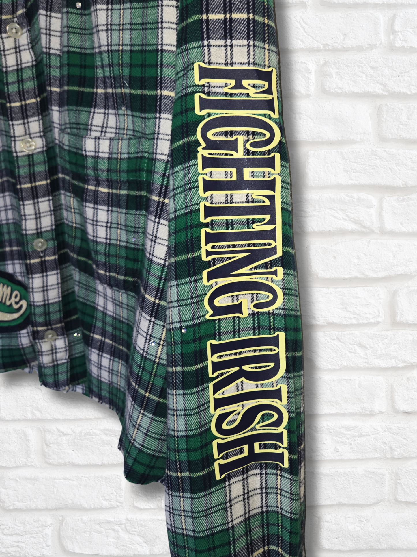Notre Dame Crop Flannel- Large