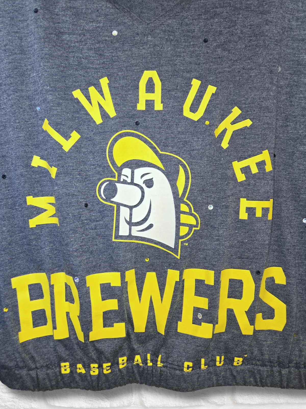 Milwaukee Brewers Crop Pullover- Medium