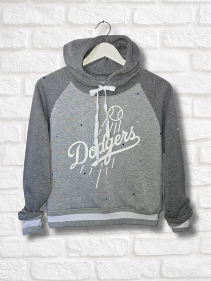 Los Angeles Dodgers Crop Hoodie