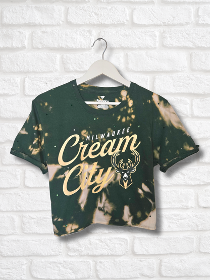 Milwaukee Bucks Crop Top- Medium