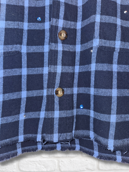 Dallas Mavericks Crop Flannel