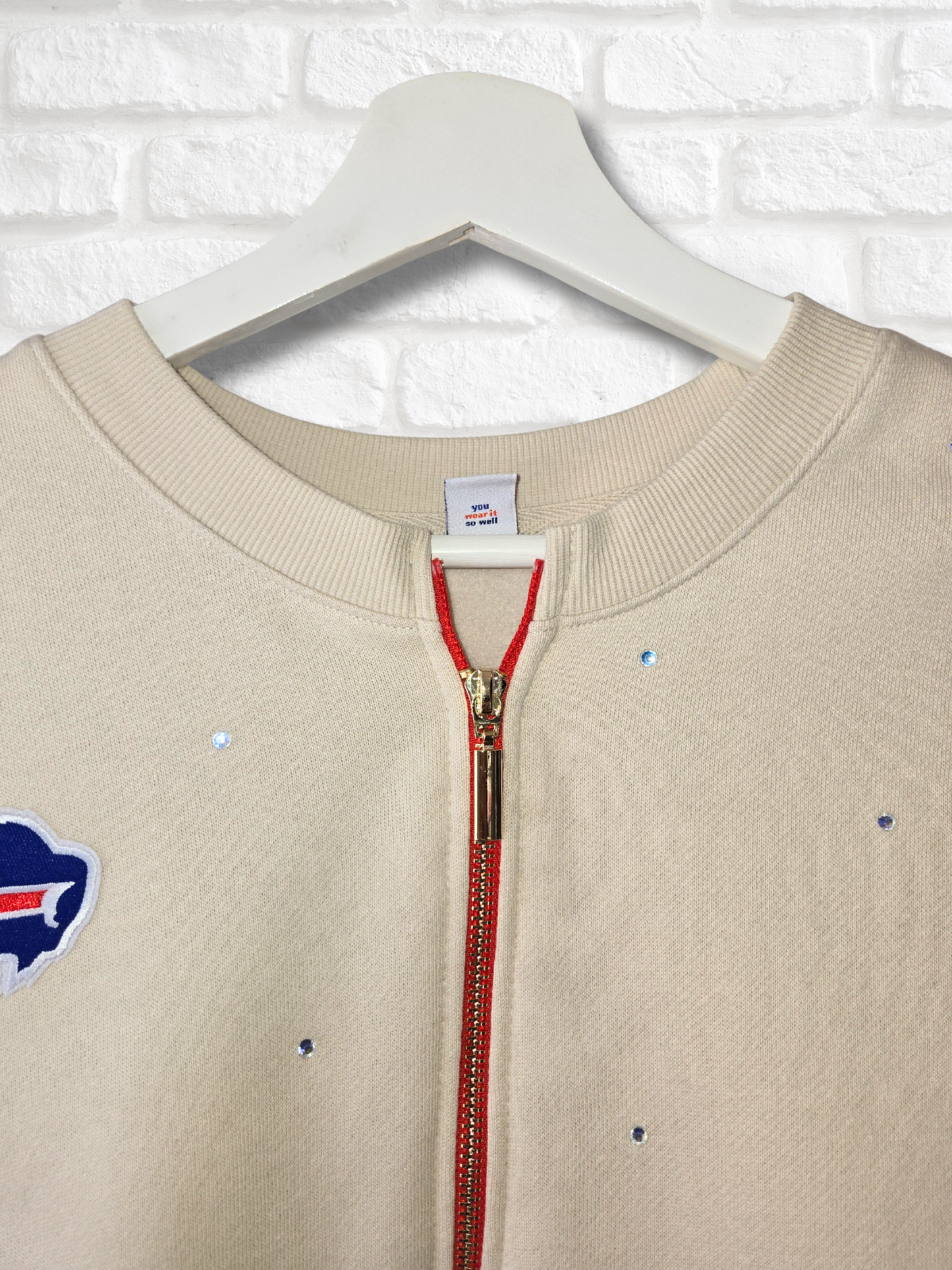 Buffalo Bills Crop Zip-Up Sweatshirt