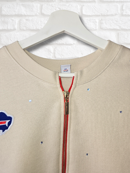Buffalo Bills Crop Zip-Up Sweatshirt