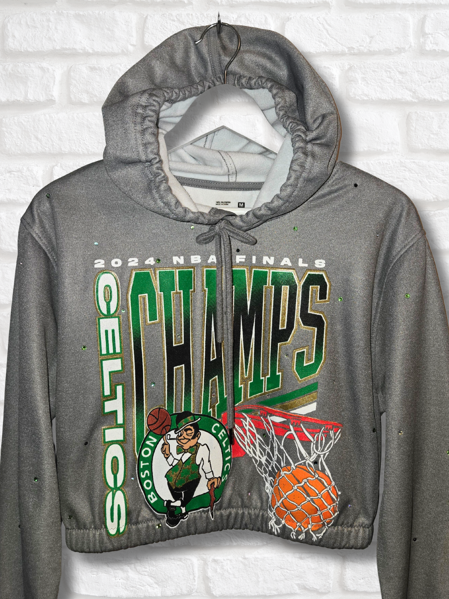 Boston Celtics Crop Hoodie - Medium