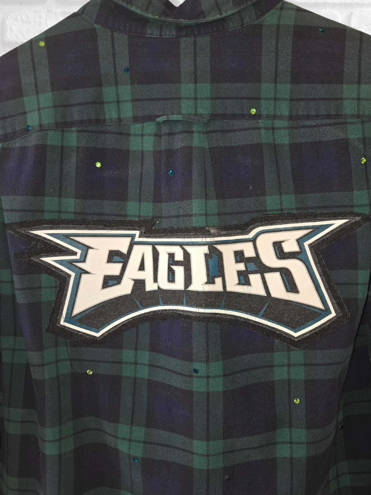 Philadelphia Eagles Crop Flannel