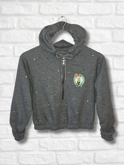 Boston Celtics Crop Hoodie - Medium