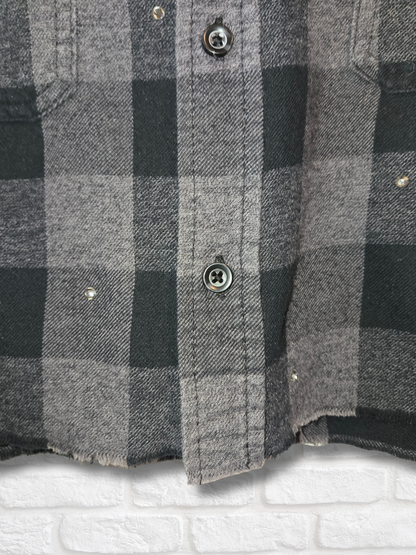 Pittsburgh Pirates Rhinestone Crop Flannel