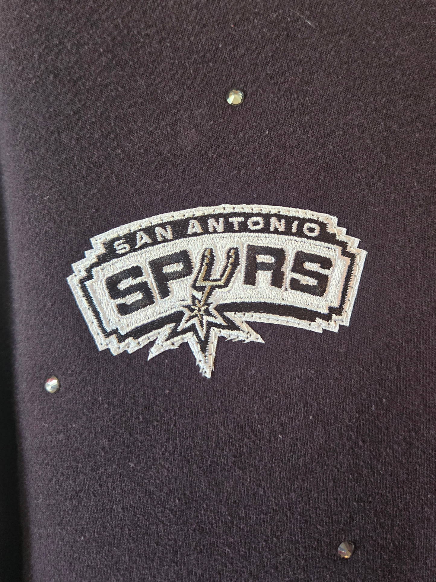 San Antonio Spurs Crop Zip-Up Sweatshirt - Small