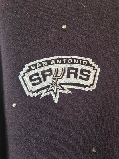 San Antonio Spurs Crop Zip-Up Sweatshirt - Small