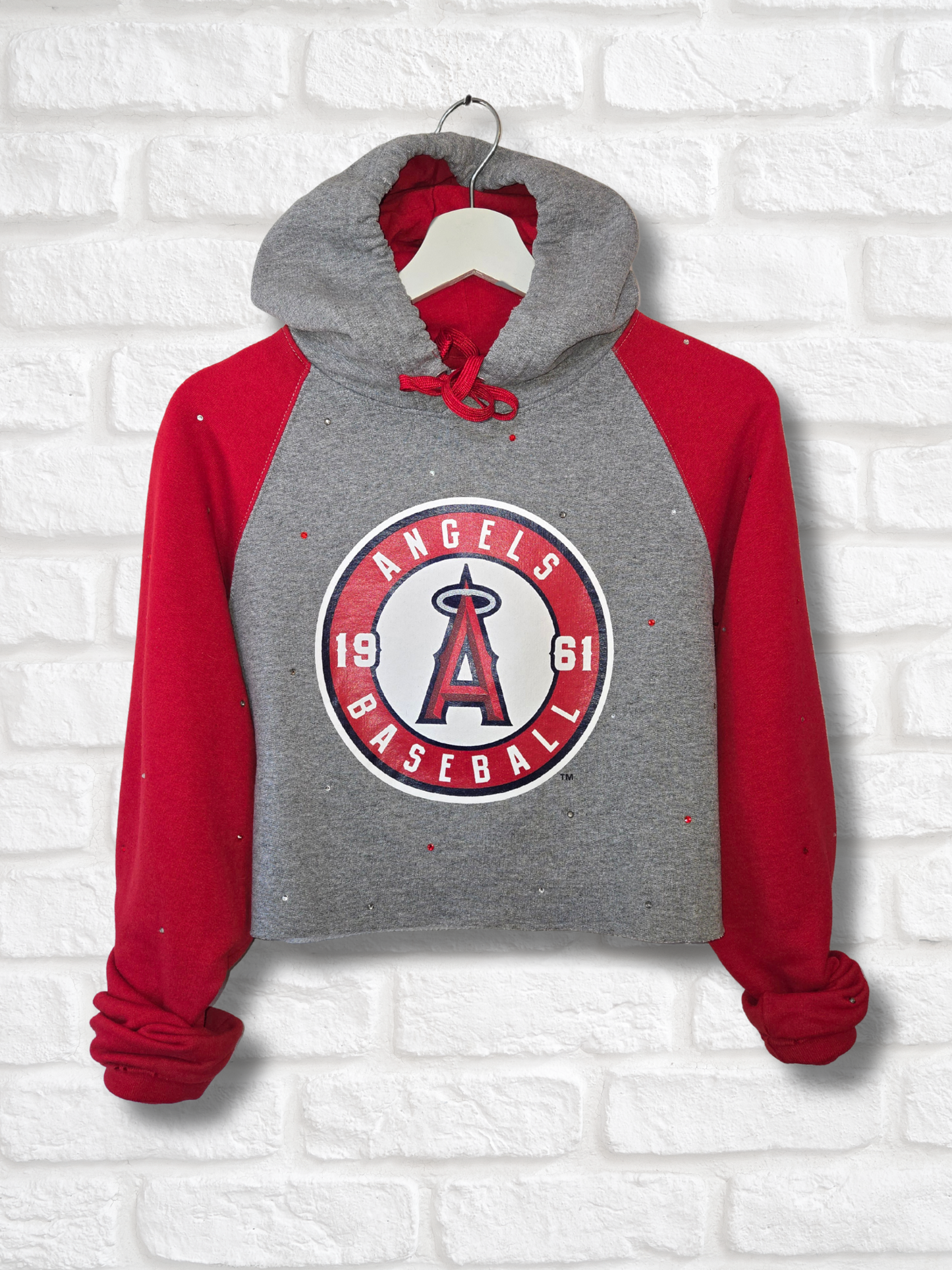 Los Angeles Angels Crop Hoodie - Medium