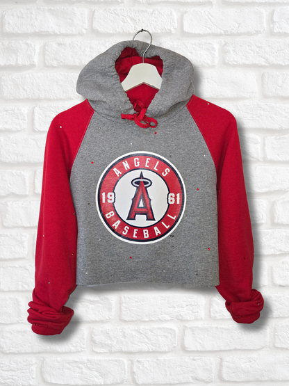 Los Angeles Angels Crop Hoodie - Medium