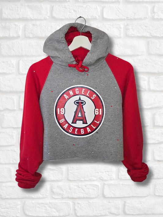 Los Angeles Angels Crop Hoodie - Medium