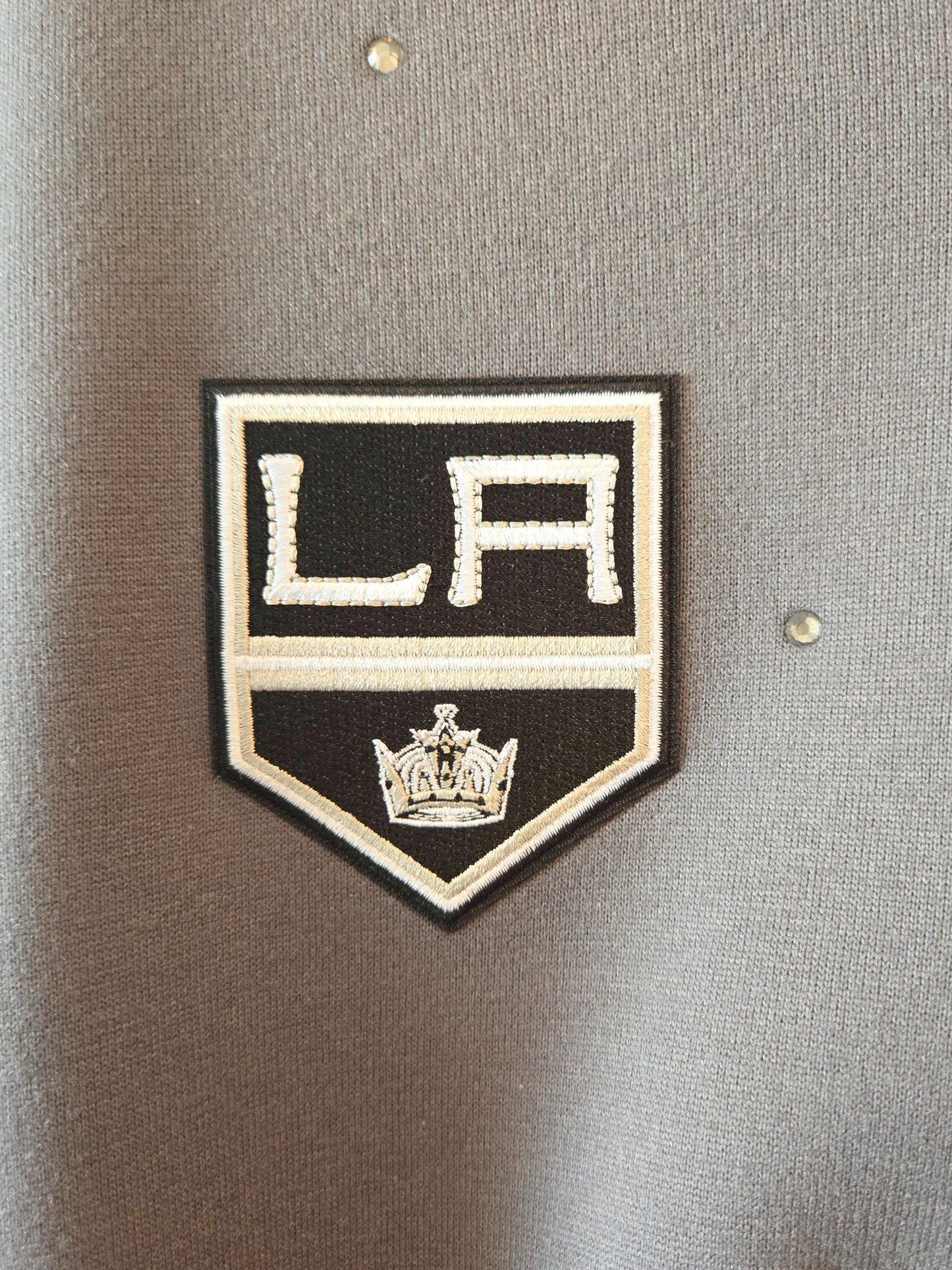 LA Kings Crop Zip-Up Sweatshirt - S/M