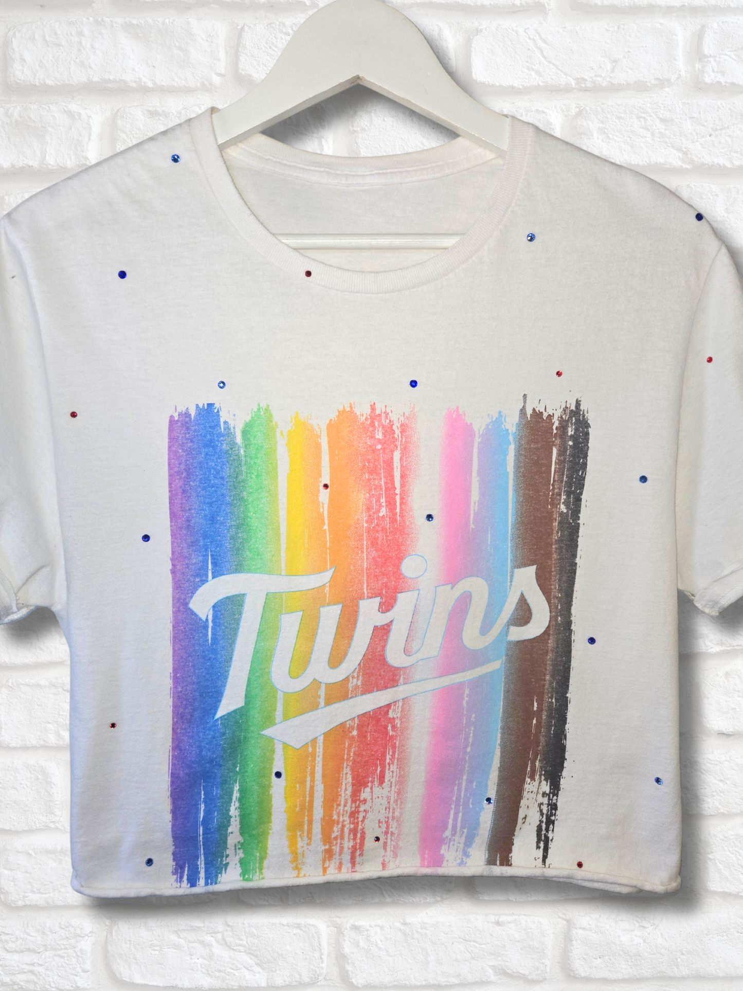 Minnesota Twins Pride Crop Top - Medium
