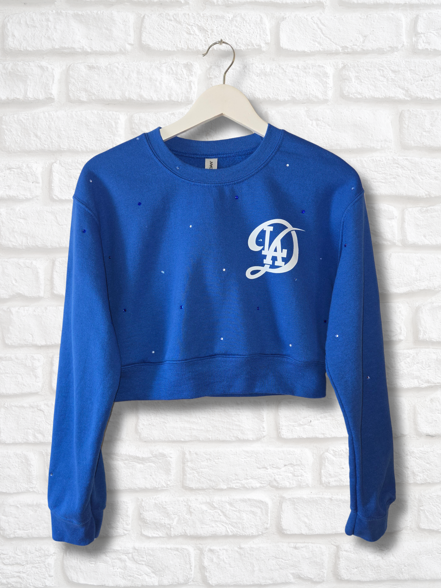 Los Angeles Dodgers Crop Sweatshirt - Small