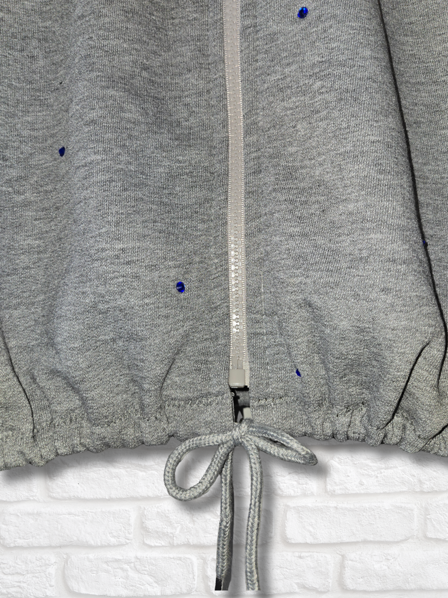 Los Angeles Dodgers Crop Zip-Up Sweatshirt - L/XL