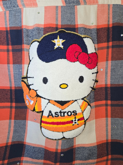 Astros HK Crop Flannel