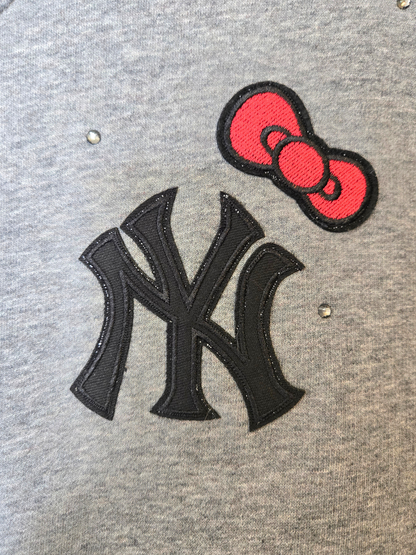 Yankees HK Crop Zip-Up Sweatshirt- Medium