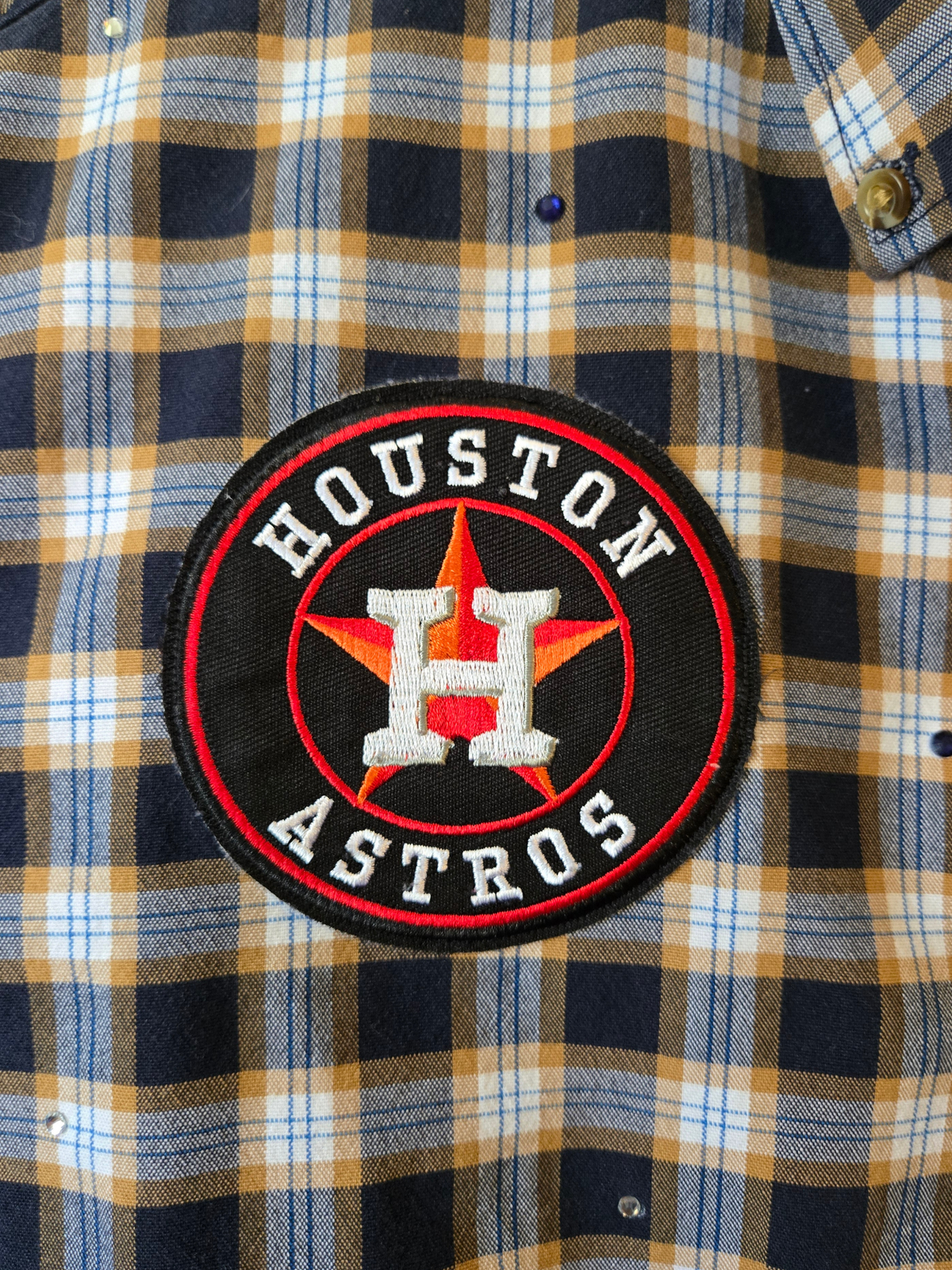 Astros HK Crop Flannel