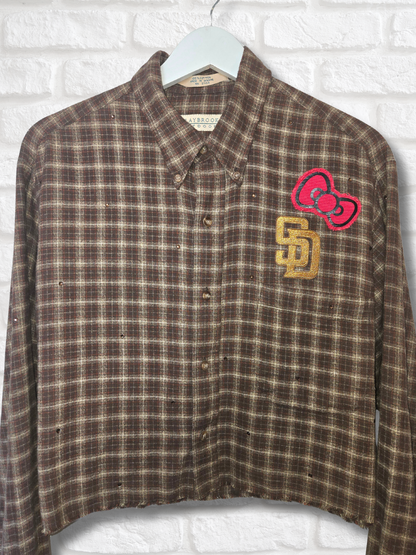 San Diego Padres HK Crop Flannel- XL