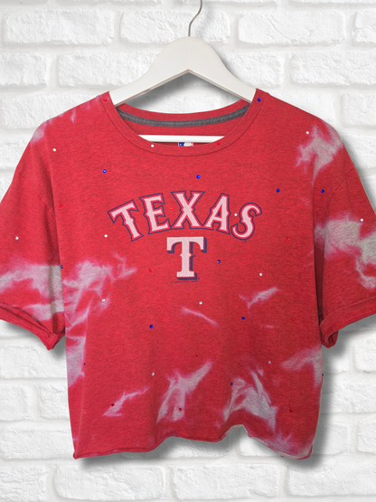 Texas Rangers Crop Top- XL