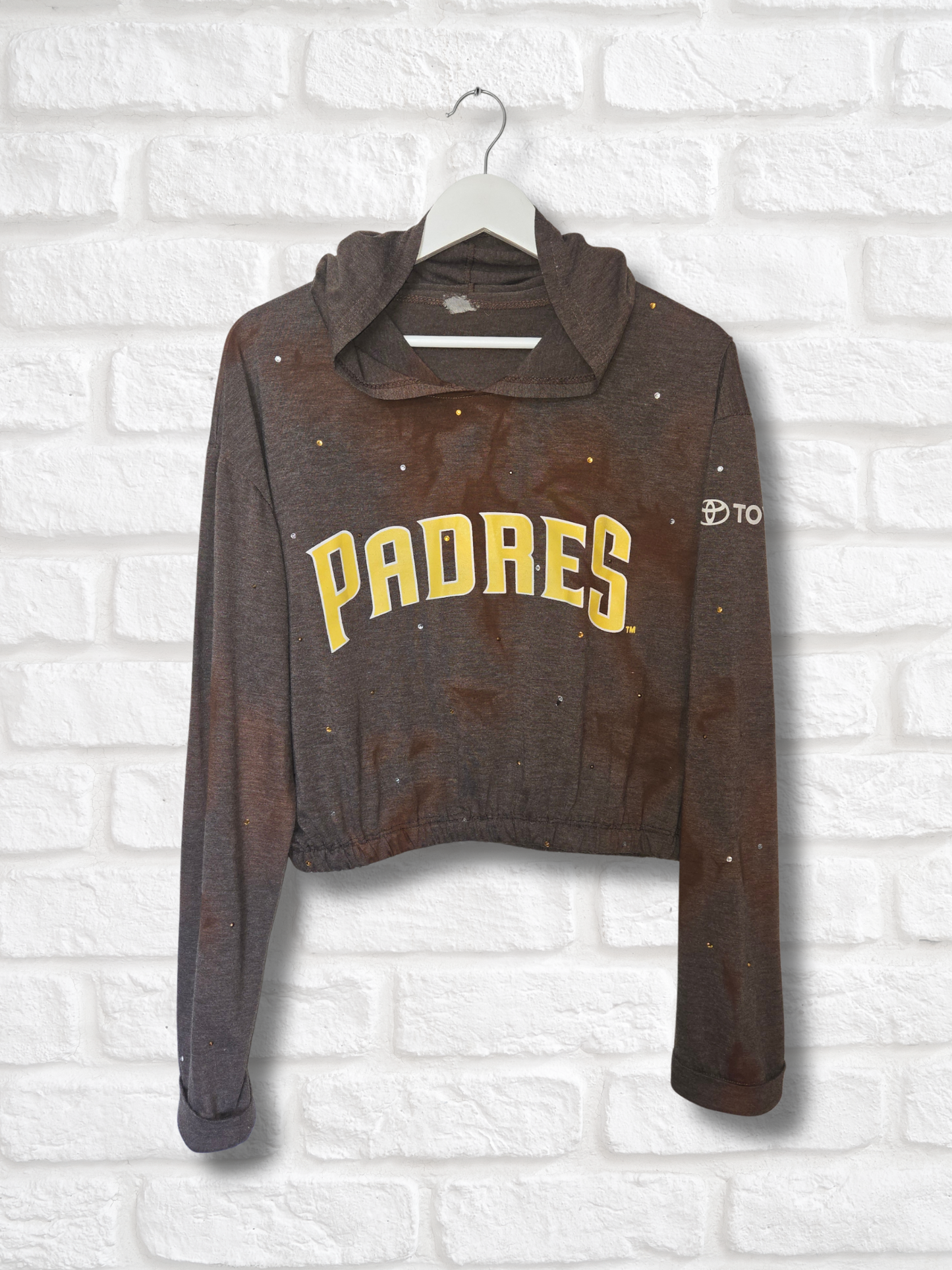 San Diego Padres Crop Pullover- Large