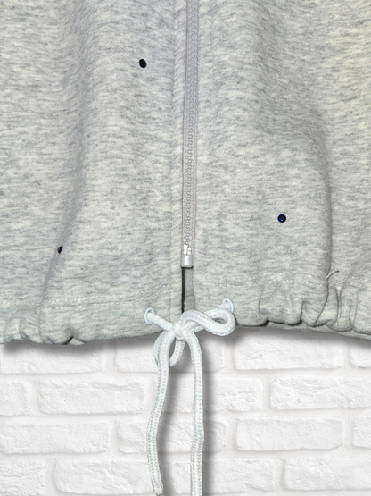 Dallas Cowboys Crop Zip-Up Sweatshirt- Medium