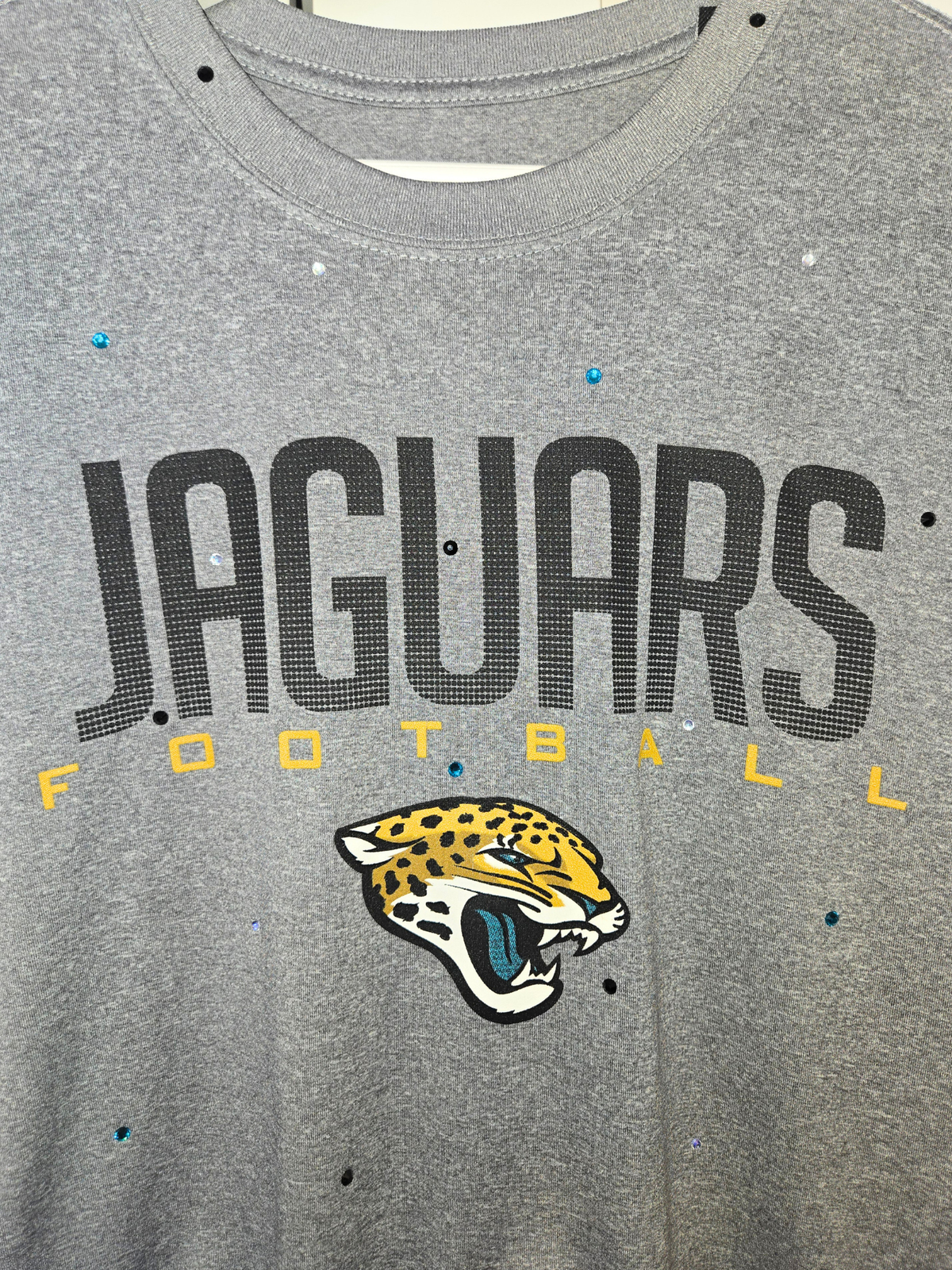 Jacksonville Jaguars Ruffle Crop Top - Large
