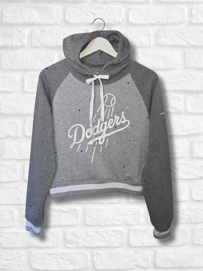 Los Angeles Dodgers Crop Hoodie