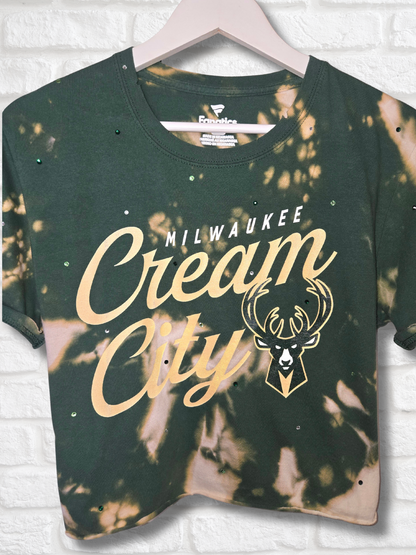 Milwaukee Bucks Crop Top- Medium