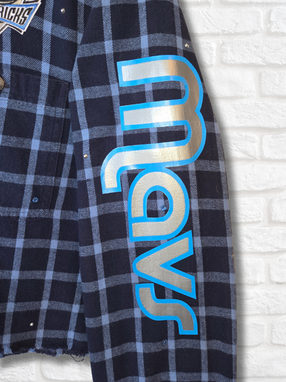 Dallas Mavericks Crop Flannel