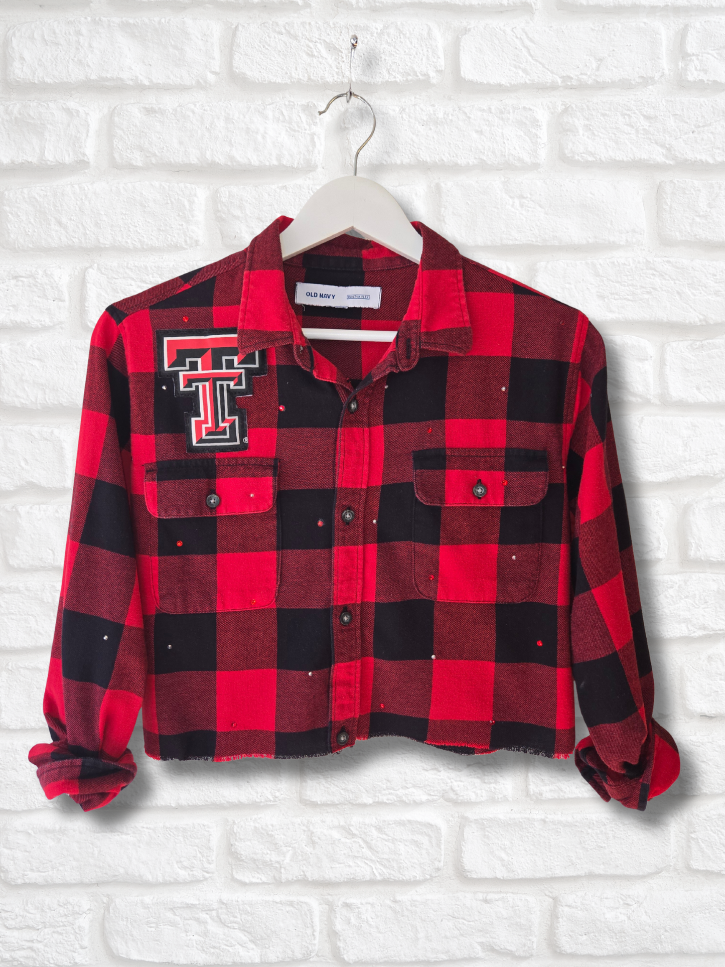 Texas Tech Red Raiders Crop Flannel