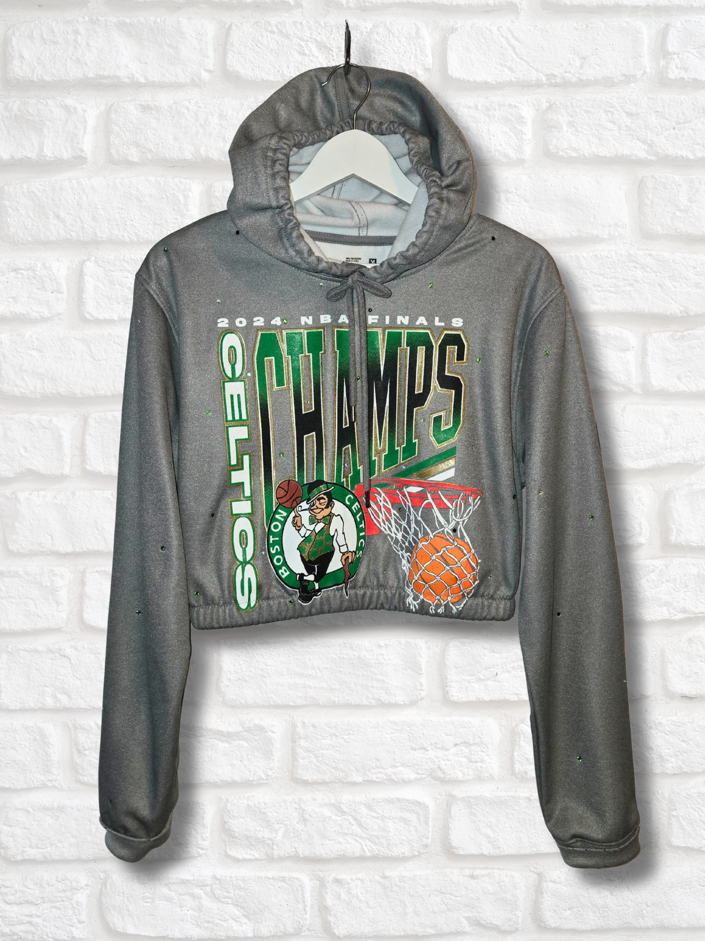 Boston Celtics Crop Hoodie - Medium