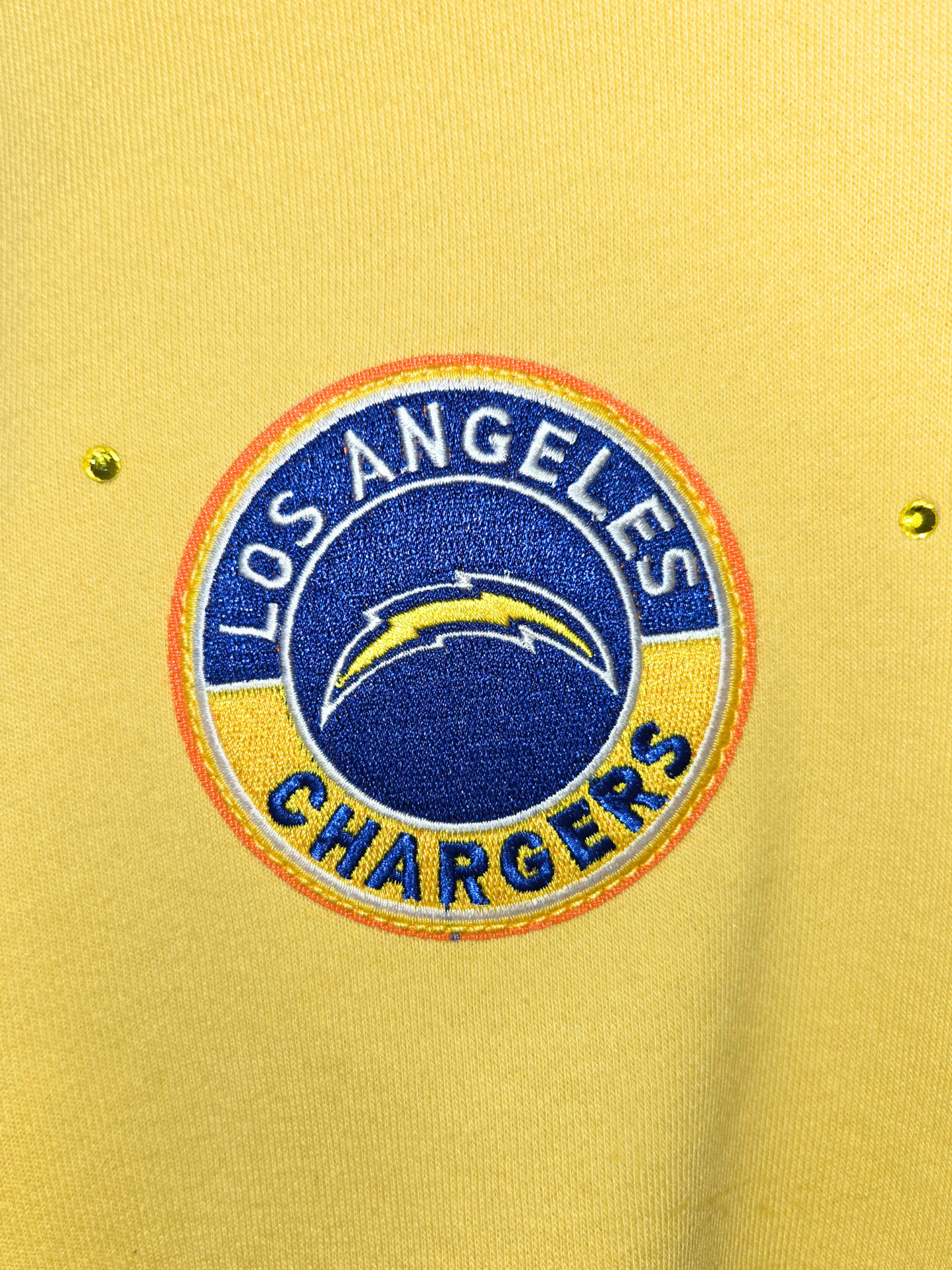Los Angeles Chargers Crop Zip-Up Sweatshirt