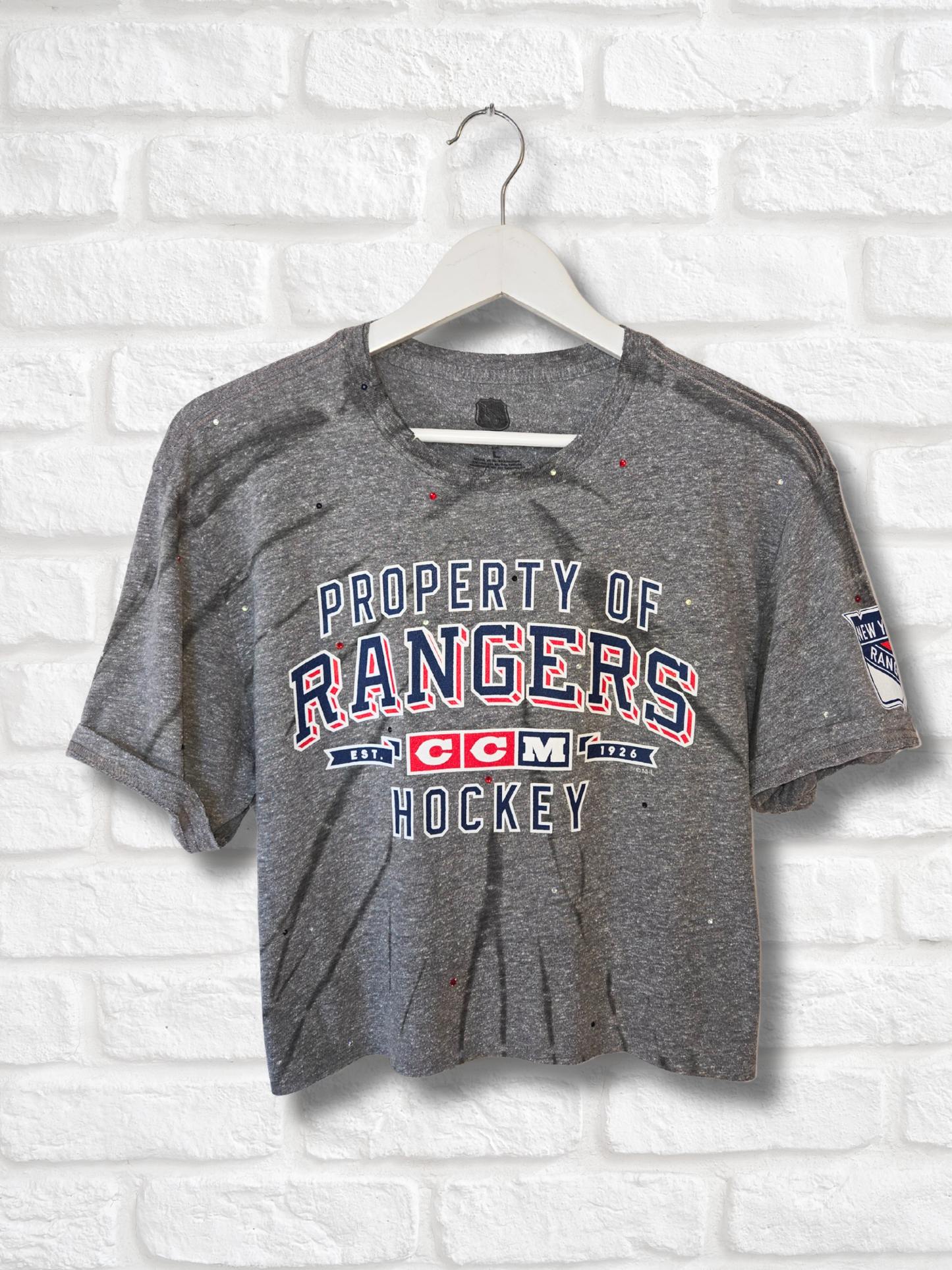 New York Rangers Crop Top