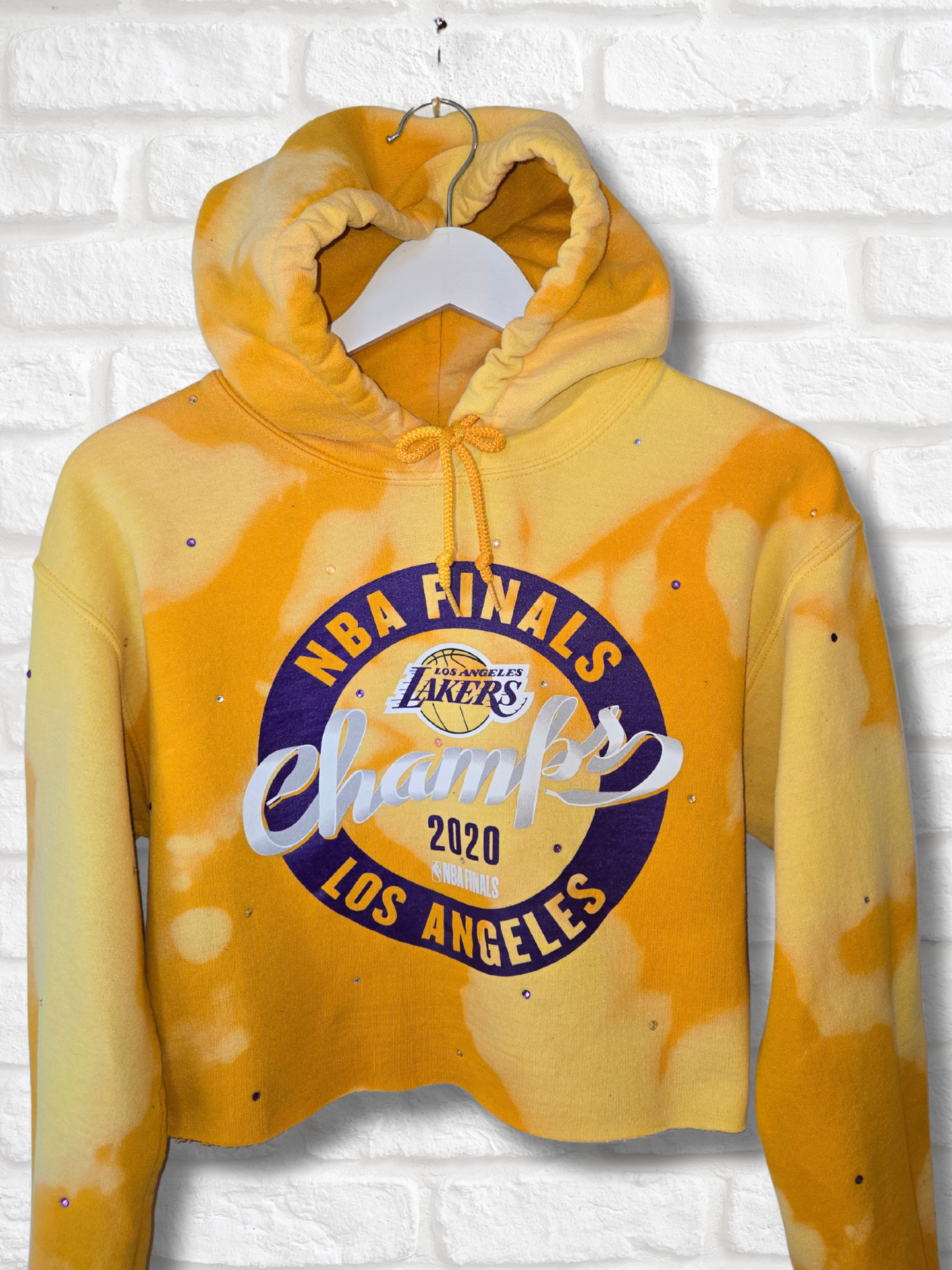 Los Angeles Lakers Crop Hoodie - Small