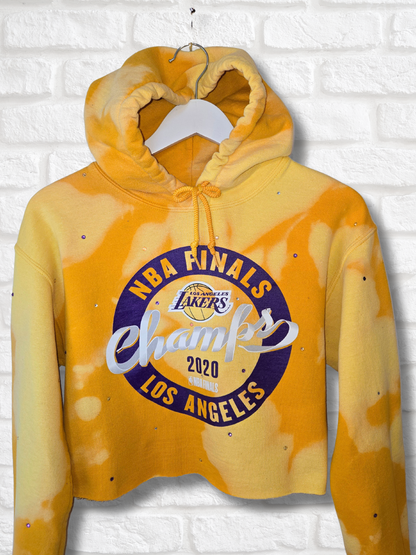 Los Angeles Lakers Crop Hoodie - Small