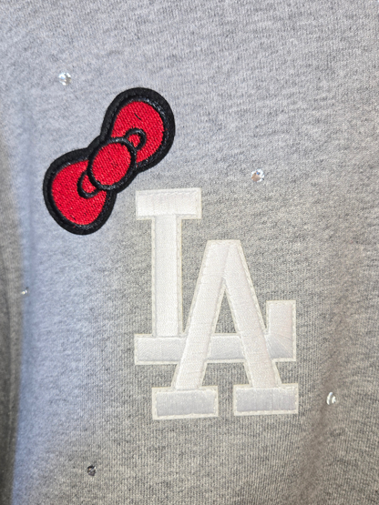 Dodgers HK Crop Zip-Up Sweatshirt
