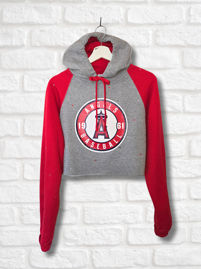 Los Angeles Angels Crop Hoodie - Medium