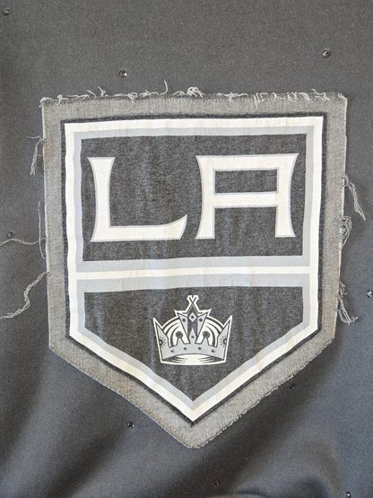 LA Kings Crop Zip-Up Sweatshirt - S/M