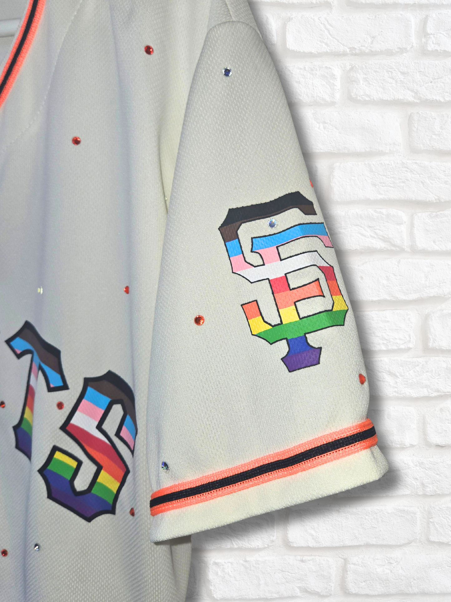 San Francisco Giants Pride Crop Jersey - Medium