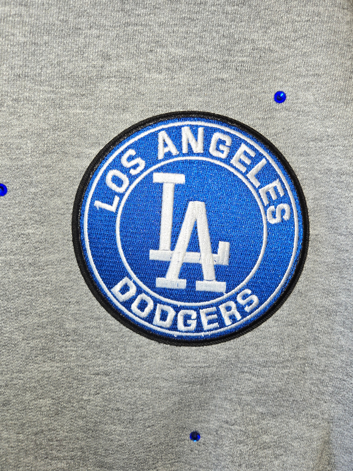 Los Angeles Dodgers Crop Zip-Up Sweatshirt - L/XL