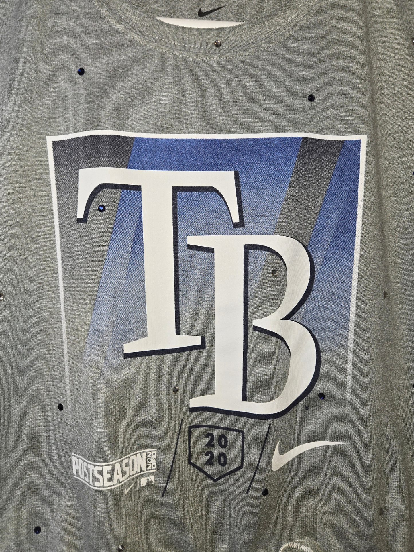 Tampa Bay Rays Ruffle Crop Top - Medium