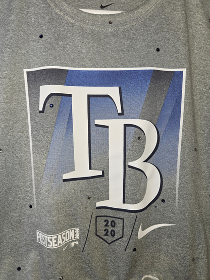Tampa Bay Rays Ruffle Crop Top - Medium