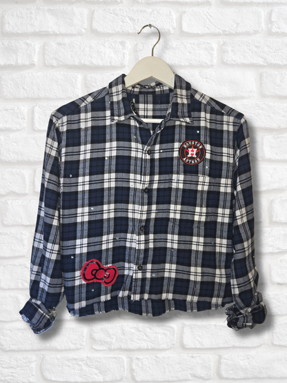 Astros HK Crop Flannel